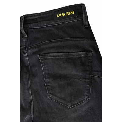 Pantalon Jean Femme Salsa Taille 36 (W28 L32) Coupe Slim Beige - 97% Coton 3% Elasthanne - Neuf Avec Étiquettes