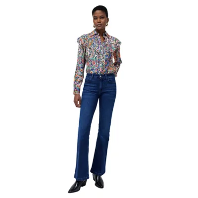 Robe manches longues Salsa femme noire à motif brodés