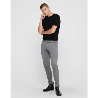 Marks & Spencer LINEN RICH TAPERED - Pantalon classique - oatmeal