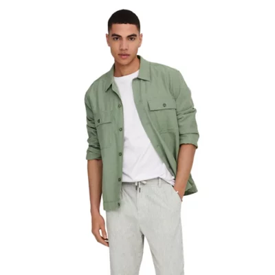 Chemise Pêche Homme Reel Life - Verte, Manches Longues, Taille L (100% Polyester)
