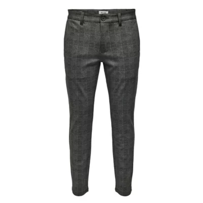 Pantalon De Costume ONLY & SONS Homme - 64% Viscose, 31% Polyester, 5% Élasthanne - Taille Mi-Haute