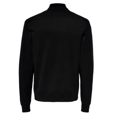 Only & Sons Onswyler Life Maglia A Collo Alto Uomo - Nero, Taglia L - Pullover Moda Uomo