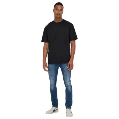 T-shirt Phat Farm Homme – Noir – Taille M – 100% Coton – Occasion