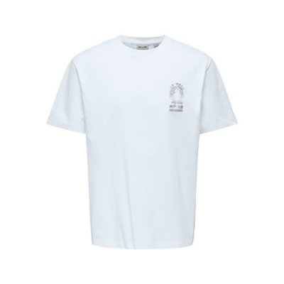 T-shirt ajusté manches courtes blanc femme | Cache Cache