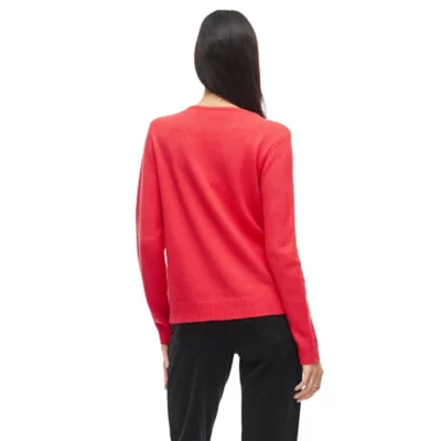 VILA Viril Pull Col V Manches Longues Tricot Femme - Pull-Over Confortable Et Chic Noos