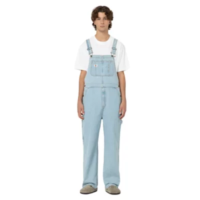 Salopette Dickies Uomo - Tuta Lavoro Denim 100% Cotone Con Multiple Tasche