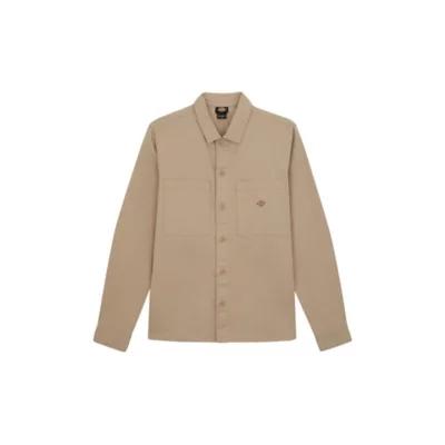 Chemise polaire à capuche 4 poches sherpa marron/rouge M à 3XL