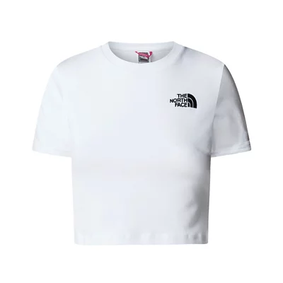 Tee-shirt À Manches Courtes Femme W Crop Blanc THE NORTH FACE