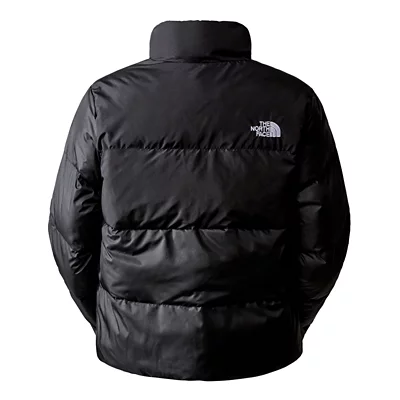Doudoune Courte Doudoune The North Face Rose Et Noir Veste En