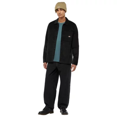 Chemise À Manches Longues Homme Corduroy NOIR DICKIES BLACKSTORE