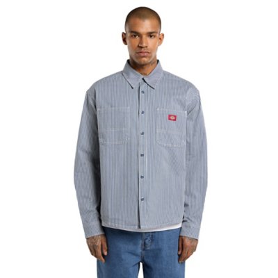 T-shirt Manches Longues DICKIES – Homme – Taille M – Gris – Très Bon état