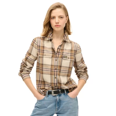 Chemise À Manches Longues Femme Lumberjack Check Flannel SUPERDRY