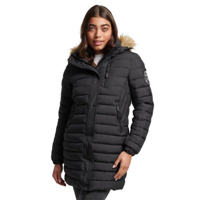 Doudoune femme superdry noir hot sale