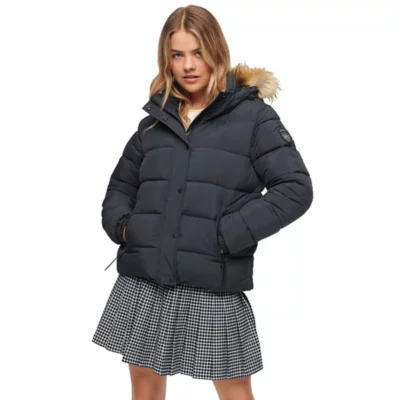 Faux Fur Vans Veste Femme Doudoune Femme Faux Fur SUPERDRY BLACKSTORE
