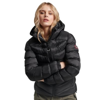 Doudoune superdry femme noir hot sale