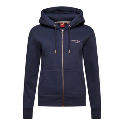 Sweatshirt Zippe A Capuche Femme Essential Logo SUPERDRY BLACKSTORE