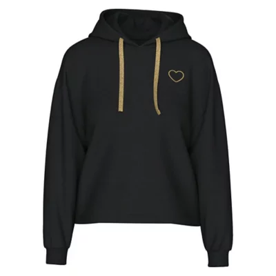 Sweat à Capuche - Pull en Tricot pour Femme - Manches Longues - Col V