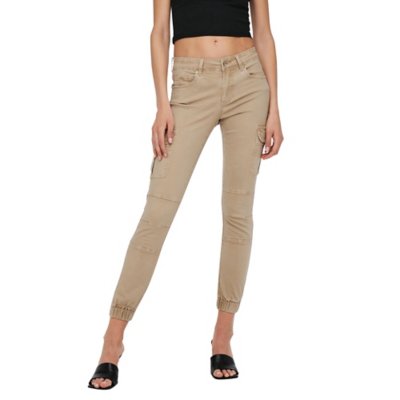 Pantalon Cargo Femme Pantalon Skinny Taille Haute Poches Latérales