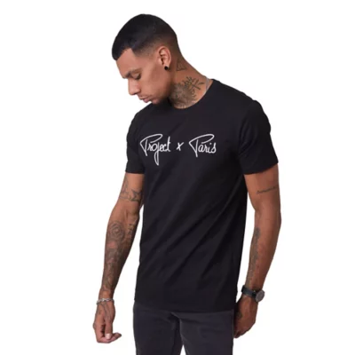 Tee-shirt À Manches Courtes Homme Basic Broderie PROJECT X