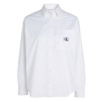 Chemise A Manches Longues Femme Label Relaxed Shirt CALVIN KLEIN BLACKSTORE