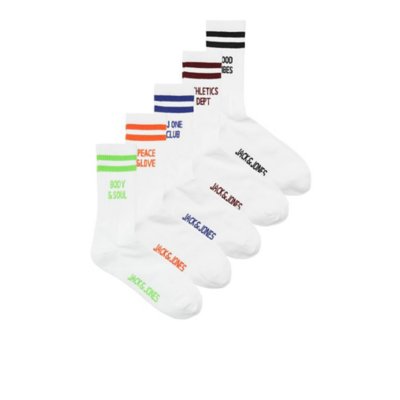 Chaussettes Homme Jacstatement Tennis 5 Pack JACK JONES BLACKSTORE