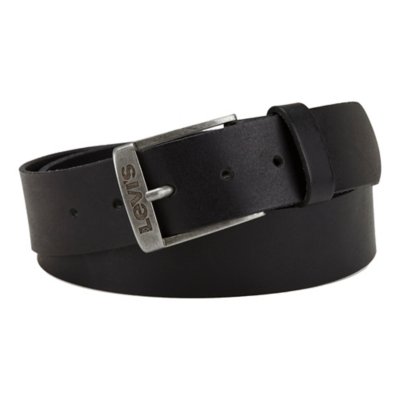 Levi's Ashland Metal Belt, Ceinture Homme Noire Cuir