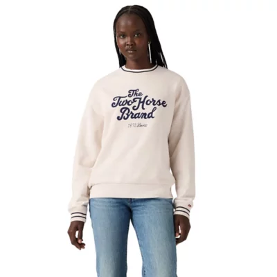 Sweat à Capuche Homme Levi's Beige – Taille XL – Logo Graphique – Manches Longues – Occasion Bon état