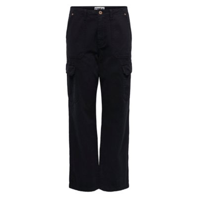 Pantalon Cargo Femme Noir Avec Ceinture