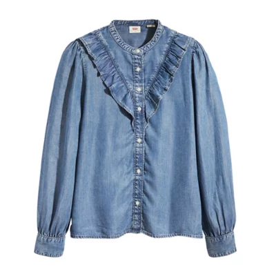 Chemise À Manches Longues Femme Carinna Blouse Denim 0000 In