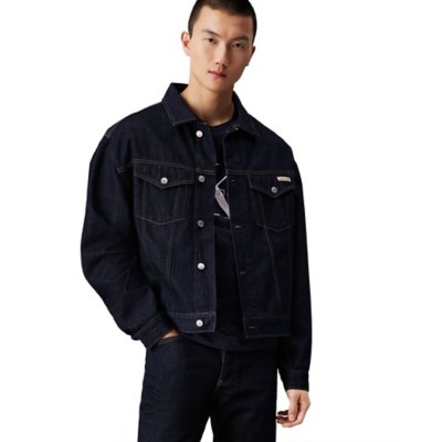 Veste en jean homme calvin klein sale