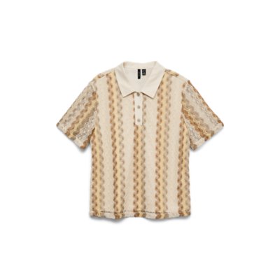 Polo à manches courtes femme Teresa Multicolore 339787  VERO MODA