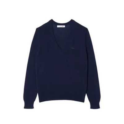 Pull Femme En Coton Marine LACOSTE BLACKSTORE