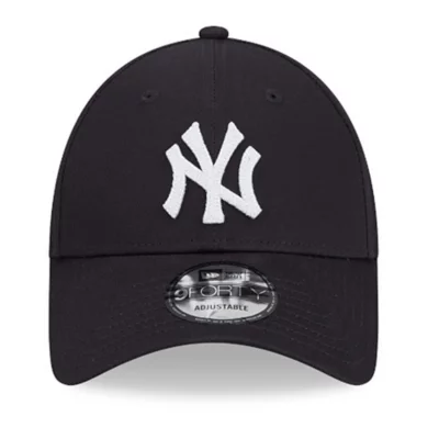Casquette New Era 9Forty A-Frame Noir – Logo Brodé MLB, Patch Latéral, Fermeture Snapback, Polyester