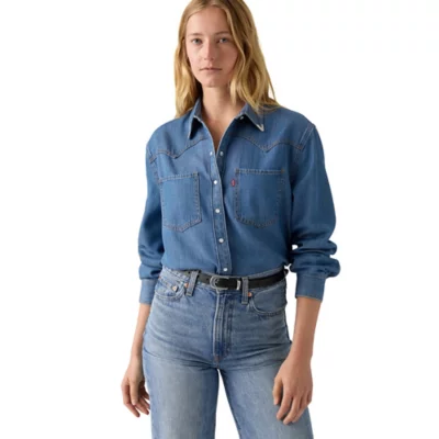 Vêtements Chemise Levis Jean Femme Chemise À Manches Longues Femme
