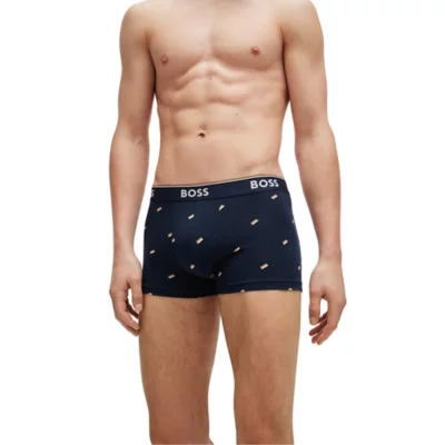 Caleçons Boxer HUGO BOSS Lot De 3 - Coton-Élasthanne Homme