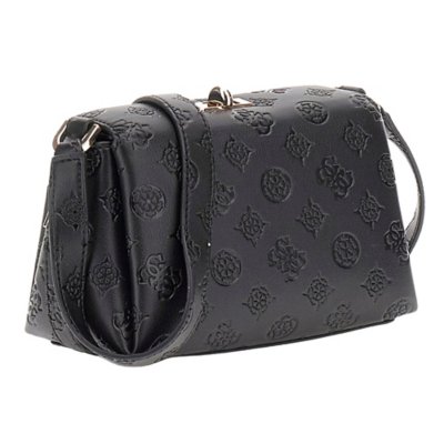 Sac Bandoulière GUESS Cilian Mini Flap - Noir à Motif Argyle - Neuf Avec étiquettes
