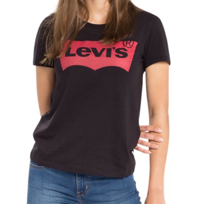 T-Shirt Fille Levi's Noir - Taille 16 Ans - Coton - Style Basique Rétro