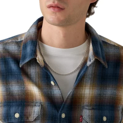 Chemise À Manches Longues Homme En Coton Bleu LEVIS