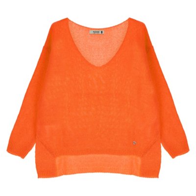 Pull Femme Maille Unie Asymetrique PLEASE BLACKSTORE