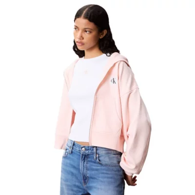 Sweatshirt Zippé À Capuche Femme Terry CALVIN KLEIN BLACKSTORE