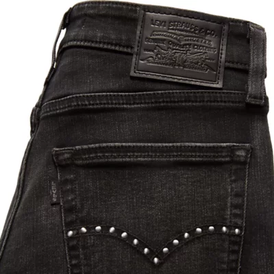 Jeans Skinny Lacets Hudson Noir Revêtu Taille 23 - Neuf Avec étiquettes