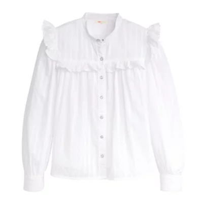 Levi's Manche Longue Blanc Chemise À Manches Longues Femme
