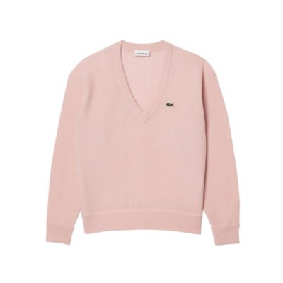 Pull Femme Col V Navy LACOSTE BLACKSTORE