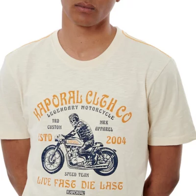 T-shirt Basique Beige Kaporal 100% Coton Pour Homme - Taille S, Neuf Avec étiquettes