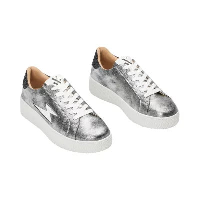 Sneakers Femme Éclair Elodie Anthracite À Lacets VANESSA WU