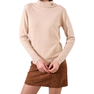 Pull femme col roulé boutonné Multicolore E1125DN MOLLY BRACKEN