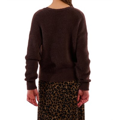 Pull femme col V dentellé Multicolore E1190DN MOLLY BRACKEN