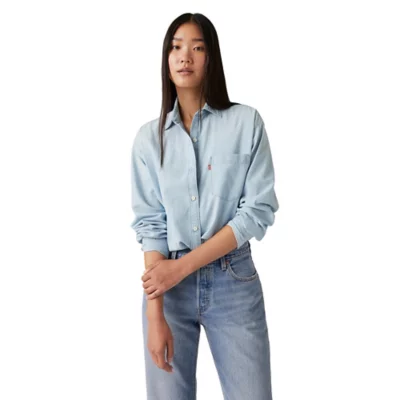 Chemise À Manches Longues Femme Harlie New BF Bleu LEVIS BLACKSTORE