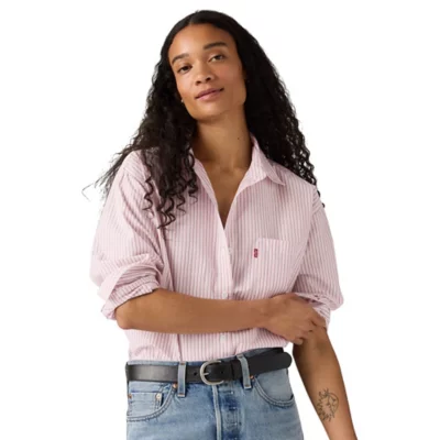 Chemise À Manches Longues Femme Harlie Rose et blanc LEVIS