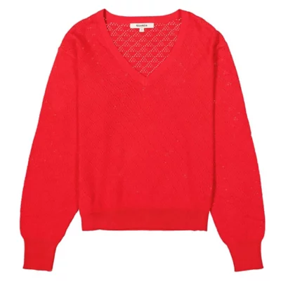 Pull doux col roulé manches longues - Rouge - Femme - 0.00